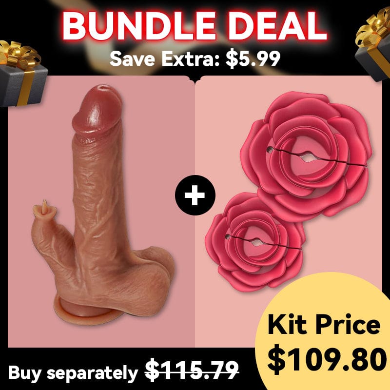 9 Vibrating Tongue Licking Heating 8.67 Inch Realistic Dildo
