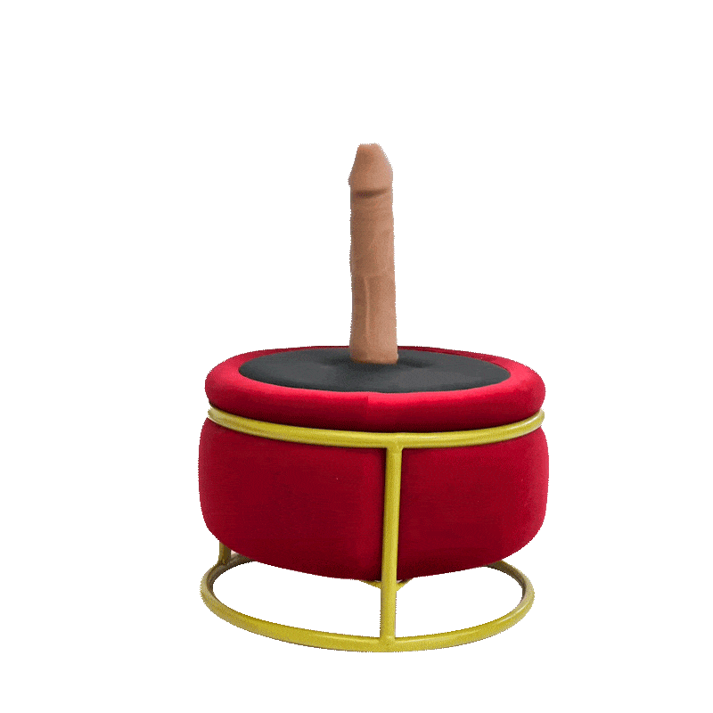 Red Seat Dildo Machine Chair Massage Seat