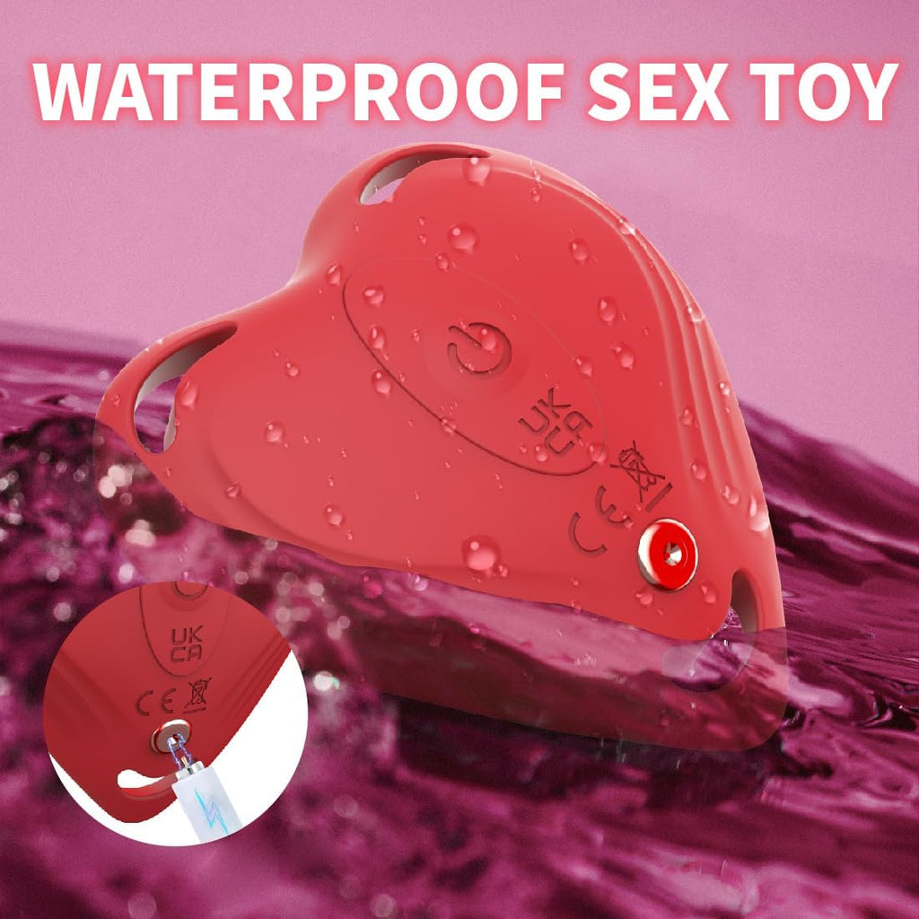Heart - Shaped Wearable Vibrator Clitoral Stimulator