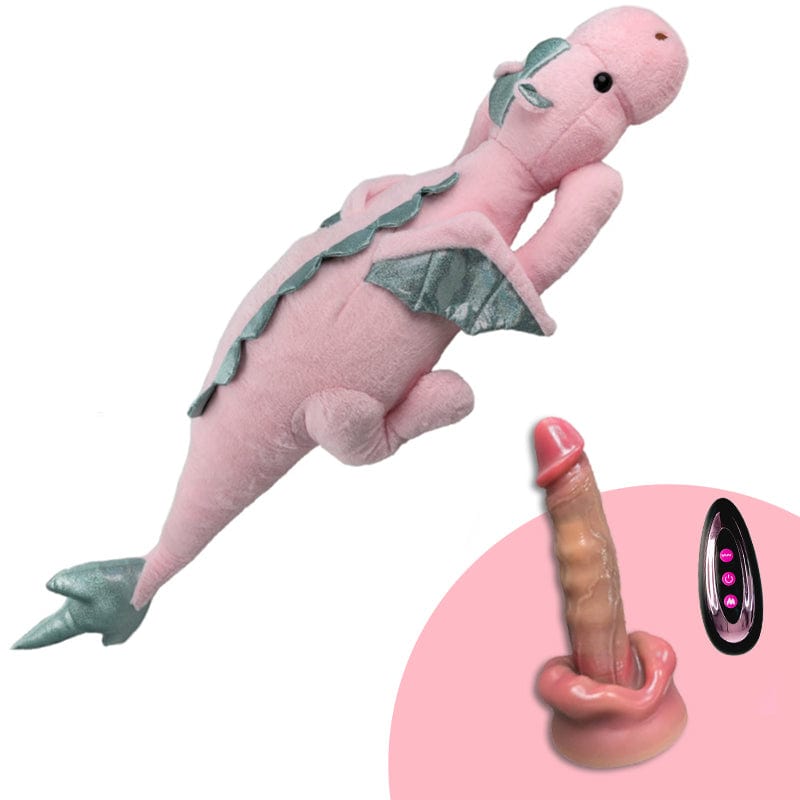 Plush Dildo Machine Thrusting Licking Dildo Machine Sex Toy With Remote Control