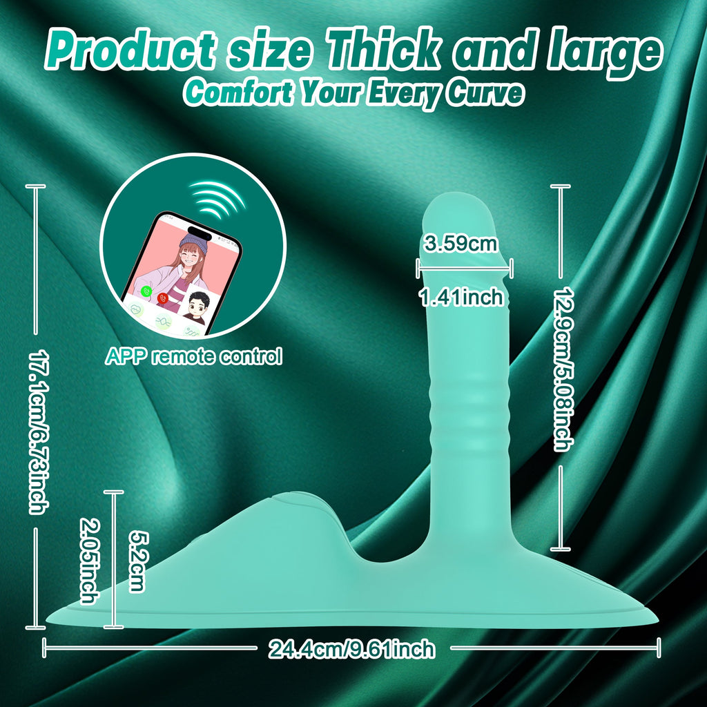 Upgraded Riding-Style Cushion Thrusting G Spot Vibrator With Remote Control